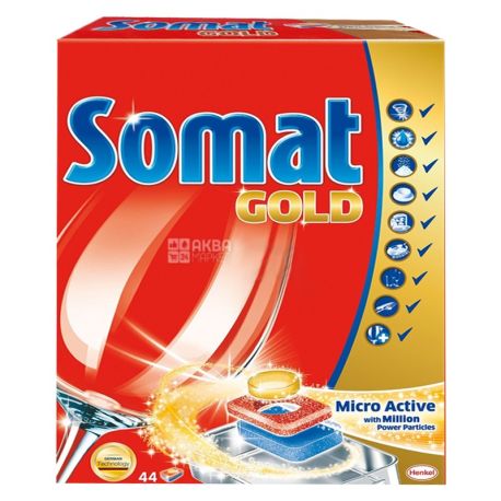 Somat, 44 шт., таблетки для ПММ, Gold
