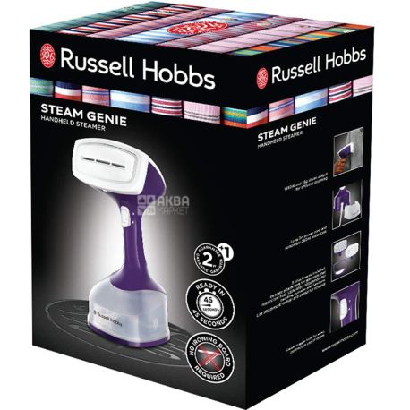 Russell Hobbs 25600-56 Steam Genie, Отпариватель для одежды, ручной, 1650 Вт