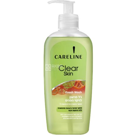 Careline, Clear Skin, 300 мл, Гель для умывания лица, освежающий