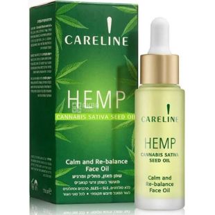 Careline, Hemp, 30 мл, Масло для лица питательное, с экстрактом конопли