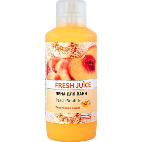 Fresh Juice, 1 л, Піна для ванни, Персикове суфле