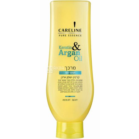 Careline, 600 мл, Кондиціонер для сухого волосся, Кератин і Арганова олія