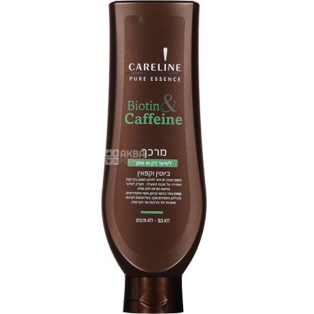 Careline, 600 мл, Кондиционер для тонких и жирных волос, Биотин и кофеин