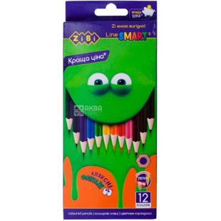 ZiBi, Smart Line, 12 шт., Карандаши цветные