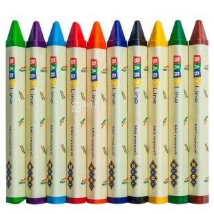 Zibi, Jumbo Baby Line, 10 шт., Карандаши восковые треугольные