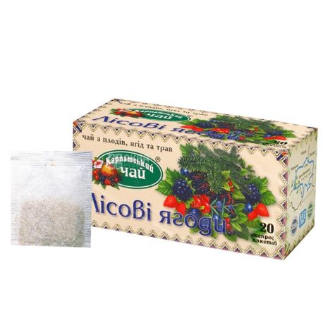 Карпатський, 20 шт., чай, лісові ягоди
