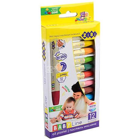 ZiBi, 12 pcs., Oil pastels
