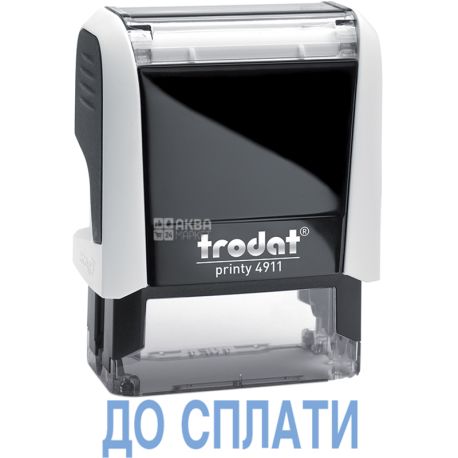 Trodat Printy 4911, Штапм стандартный До Сплати, 38 х 14 мм, 1 строка