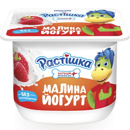 Danone, Rastishka, 115 g, Danone, Raspberry Yogurt, 2%