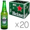 Heineken Premium Quality, Упаковка 20 шт. х 0,5 л, Хейнекен, Пиво світле, скло