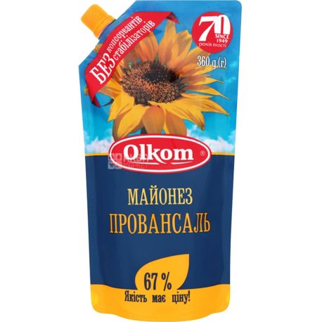 Олком, 360 г, Майонез Провансаль, 67%