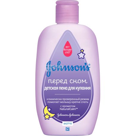 Johnson’s Baby, 300 мл, Детская пена для купания Перед сном