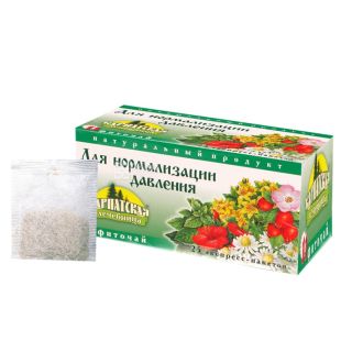  Карпатська Лічниця, Для нормалізації тиску, 25 пак., Чай лікувальний на травах