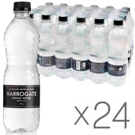 Harrogate, 0,5 л, Упаковка 24 шт., Харрогейт, Вода минеральная негазированная, ПЭТ