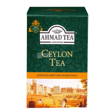 Ahmad Tea Ceylon Orange Pekoe, 100 г, Чай чорний Ахмад Ті Цейлон Оранж Пекое