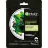 Garnier Skin Naturals, 28 г, Тканинна маска Чорна, Очищающе Вугілля і Чорні водорості