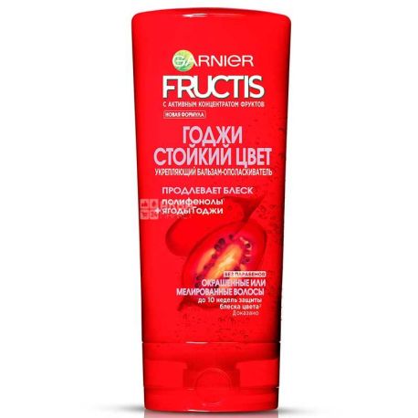 Garnier Fructis, 200 мл, Бальзам-ополаскиватель Годжи, для для окрашенных волос