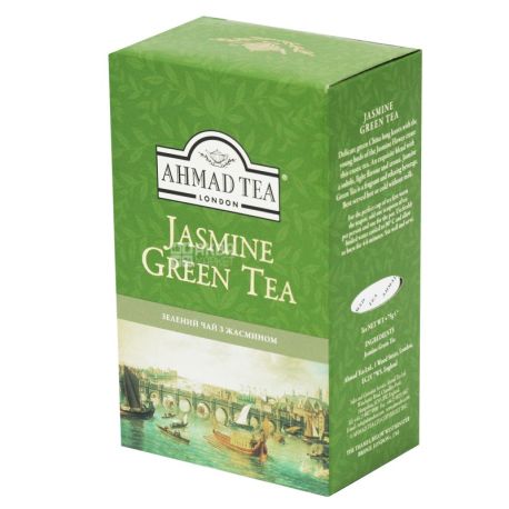 Ahmad Tea Jasmine Green, 75 г, Чай зелений Ахмад Ті Жасмин Грін