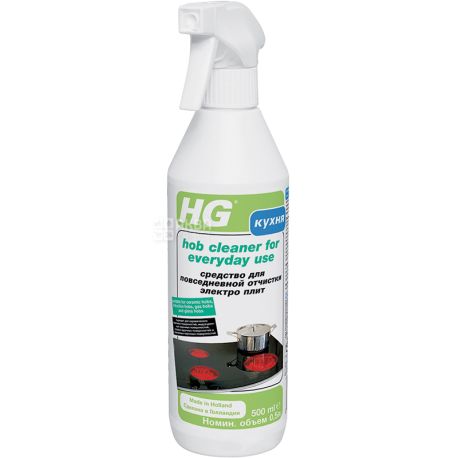 HG, 500 мл, Засіб для очищення електроплит і керамічних конфорок 