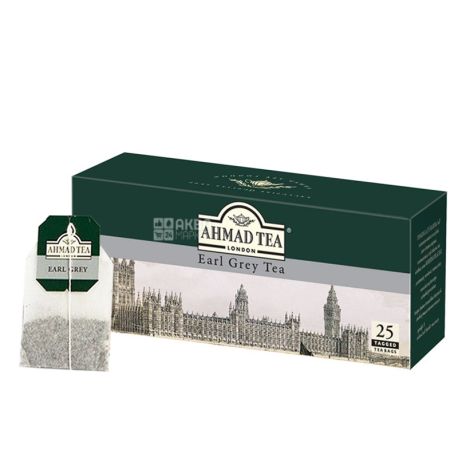 Ahmad Tea Earl Grey, 25 пак, Чай черный Ахмад Ти Эрл Грей
