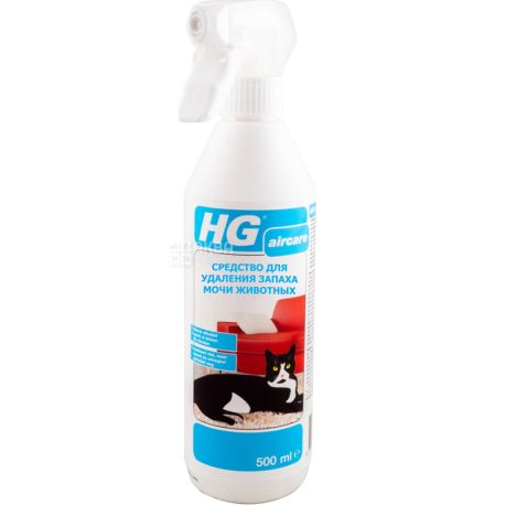 HG, 500 мл, Средство для удаления запаха мочи животных 