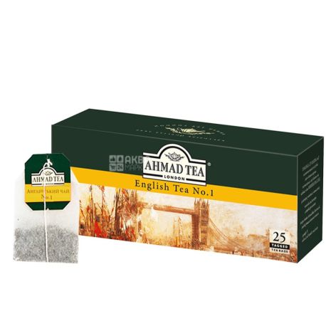 Ahmad English Tea №1, 25 пак, Чай чорний Ахмад Інгліш Ті