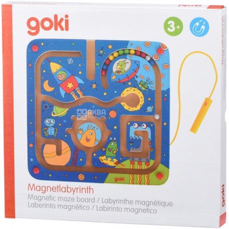 goki, Гра Магнітний лабіринт, Космос, 21 х 21 см, від 3-х років