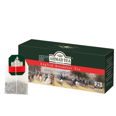 Ahmad Tea English Breakfast, 25 пак, Чай чорний Ахмад Ті Інгліш Брекфаст