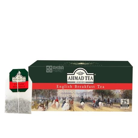 Ahmad Tea English Breakfast, 25 пак, Чай чорний Ахмад Ті Інгліш Брекфаст