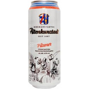 Altenkunstadt Pilsener, 0,5 л, Алтенкунстандт, Пиво светлое, ж/б