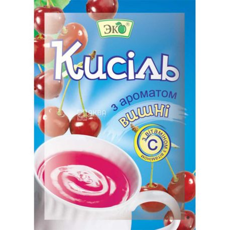 Эко, 90 г, Кисель со вкусом вишни