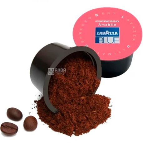 Lavazza, Blue Espresso Amabile, Упаковка 100 шт, Кофе Лавацца, средняя обжарка, в капсулах, молотый