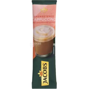 Jacobs, 3в1 Unsweetened Cappuccino, 10 шт. х 14 г, Напій кавовий Якобз Несолодке Капучино