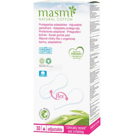 Masmi, Adjustable, 30 шт., Ежедневные прокладки, мультиформ