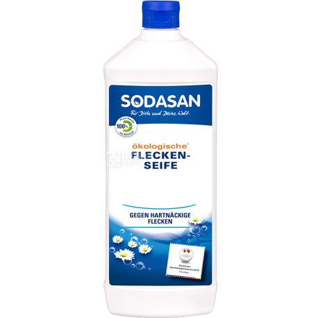 Sodasan, Spot Remover, 500 мл, Рідкий засіб-концентрат для видалення плям, органічний