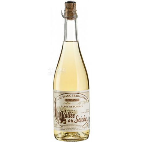 Vallee de la Seiche Cidre Blanc, 0,75 л, Артизанал, Сидр яблочный, стекло