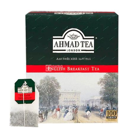 Ahmad Tea English Breakfast, 100 пак, Чай чорний Ахмад Ті Інгліш Брекфаст