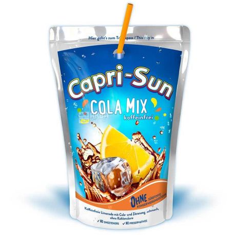 Capri-Sun, Cola Mix, 200 мл, Сік зі смаком коли