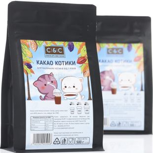 C & C, Котики, 500 г, Шоколадний напій для дітей, розчинний