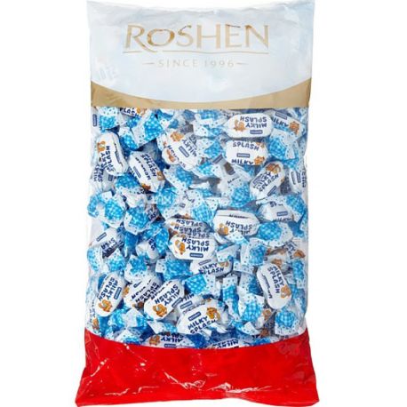 Roshen Milky Splash, 1 кг, Ірис з молочною начинкою