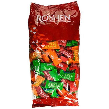 Roshen, Fizzy Boom, 1 кг, Карамель льодяникова з начинкою