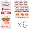 Ecomil, Cashew, Упаковка 6 шт. по 1 л, Еком, Рослинна молоко з кешью, без цукру