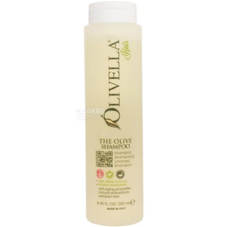 Olivella, 250 мл, Шампунь для укрепления волос на основе оливкового экстракта