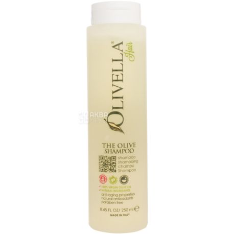 Olivella, 250 мл, Шампунь для зміцнення волосся на основі оливкового екстракту 