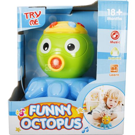 Lindo, A 651, Musical toy, developing, Octopus, from 18 months