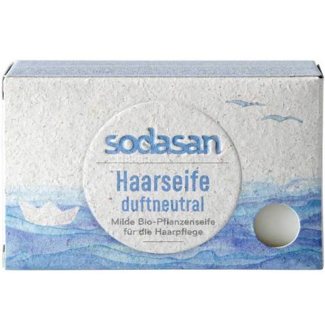 Sodasan, 100 г, Мило-шампунь для волосся і чутливої шкіри