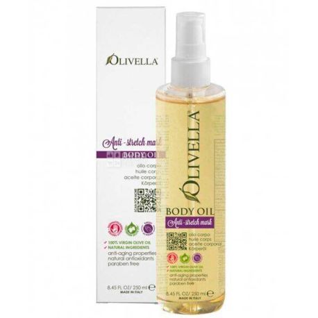 Olivella, 250 мл, Масло для тела против растяжек