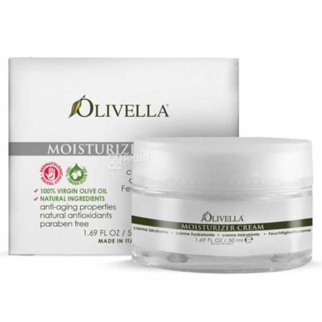 Olivella, 50 мл, Крем для лица увлажняющий на основе оливкового масла