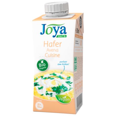 Joya Oats Cuisine Organic, Упаковка 15 шт. по 200 мл, Джоя, Вівсяні вершки, кулінарні, органічні