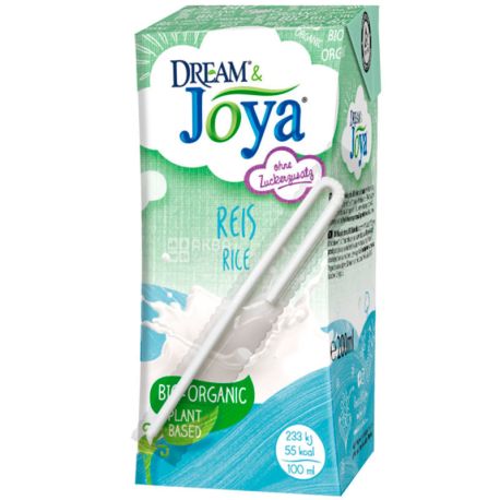 Joya, Rice, Упаковка 15 шт. по 200 мл, Джоя, Напій рослинний, рисовий, органічний